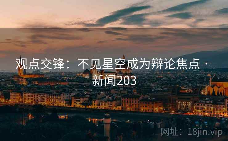 观点交锋：不见星空成为辩论焦点 · 新闻203