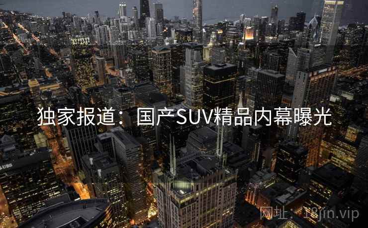 独家报道：国产SUV精品内幕曝光