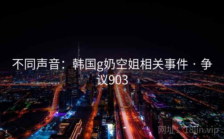 不同声音：韩国g奶空姐相关事件 · 争议903